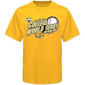 Southern Miss Golden Eagles Gold 2009 College World Series Bound Omaha 8 T-shirt