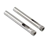 uxcell　ホールソー　穴鋸　ガラス　50mm全長　6mm直径　シルバートーン　2個