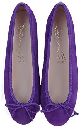 Bailarinas EMMA APT Purple Suede Ballerina Shoes
