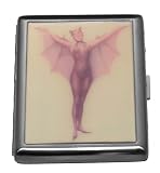 Bat Girl Devil Metal Stash Holder ID Cigarette Case