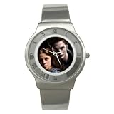 Stainless Steel Watch of Twilight Edward Cullen and Bella Swan in Love