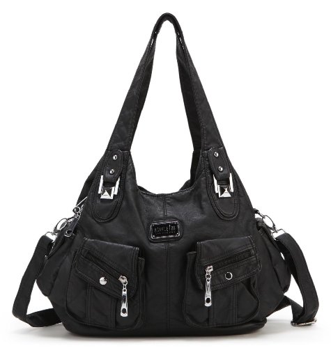 Scarleton Front Pocket Washed Shoulder Bag H1475