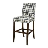 NAVY & CREAM SLIP OVER FOR COUNTER STOOL OR BAR STOOL BY POWELL