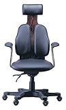 デュオレストチェア 【ハイバック】 ヘッドレスト 本革張り DR-130 ブラック