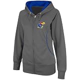 NCAA Women's Kansas Jayhawks Zone Full-Zip Hoodie (Charcoal, X-Large)