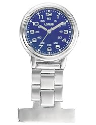 Lorus Unisex Professional Blue Dial Nurses Fob Watch RG251DX9