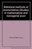 Statistical methods of econometrics