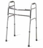 DELUXE BARIATRIC WALKER, EXTRA-WIDE TWO BUTTON WALKER