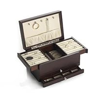 Wallace Dark Walnut Expandable Compartment Jewelry Box Wallace Dark Walnut Expandable Compartment Jewelry Box