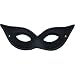 Black Harlequin Domino Mask