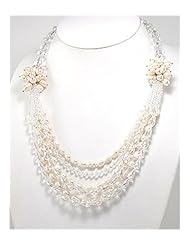 Fresh Water Pearl Necklace In 92.5 Sterling Silver