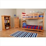 Color Box Twin Bunk Bed in Pine