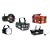 American DJ package of 4 units one fog machine with fog juice, a strobe and 2 sound active  effect lights