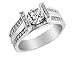 Diamond Engagement Ring 1.25 Carat (ctw) in18K White Gold (SI1-SI2) (Certified)