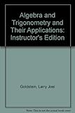 Algebra and trigonometry and their applications