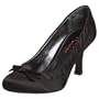 Unlisted Women's Lucky Charm Satin Pump,Black,6.5 M US