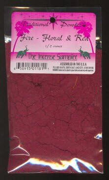 Fire - Floral and Red - 1/2 Ounce - Resin Incense