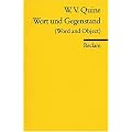 Wort und Gegenstand: (Word and Object)