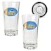 Denver Nuggets NBA 2pc Pint Ale Glass Set with Basketball Bottom - Oval Logo by Great American Products