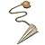 Quartz Pendulum 04 Faceted Kukui Nut Silver Reiki Energy Healing Crystal