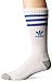 adidas Originals Men's Roller Crew Socks (1-Pair), White/Bluebird/Heather Aluminum, Large
