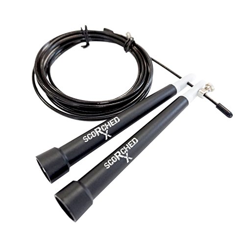 Crossfit Speed Rope - Ultra Fast Cable For Perfect RX Double Unders - Adjustable Length Wire Jump Rope - MMA, WOD and Boxing cross training