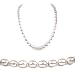 AugustinaJewelry Single Strand 18 Inch 7-8mm white Oval Shape Freshwater Cultured Pearl Necklace