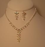Delicate Drop Irridescent Necklace and Earring Set