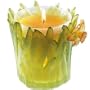 Daum Daffodils Glass Candleholder