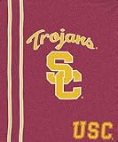 Usc Trojans 50X60 Royal Plush Raschel Throw Blanket - Mesh Style - College Athletics Sports Merchandise