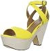 Michael Antonio Women's Gota Wedge Sandal,Yellow,7.5 M US