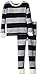Burt's Bees Baby Boys Rugby Stripe Organic Pj Set, Midnight, 2 Toddler