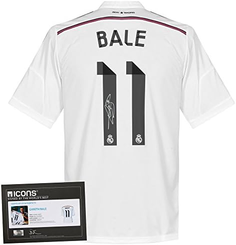 Gareth Bale Signed Real Madrid Home Jersey 2014 / 2015 - One Size