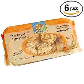 bionaturae Tagliatelle Egg Pasta, 8.8 Ounce Bags (Pack of 6)