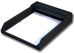 Blackwood & Leather Letter Tray