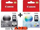 Canon PG-210XL /CL-211XL Black/Color Ink Cartridge Combo Pack