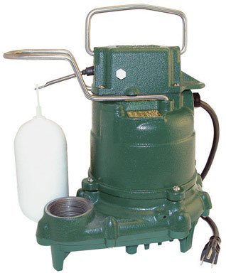 M-53 ZOELLER MIGHTY MATE SUMP PUMP. 1-1/2 ICNH FPT DISCHARGE 1/3 HORSEPOWER