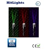 5mW Triple Color with Star Cap - Green Blue Red Laser Pointers with Star Cap Combo - 3pcs