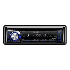 Kenwood KDC-BT41U CD/MP3-Tuner (Apple iPod-ready, Bluetooth, USB 2.0) schwarz mit blauer Tastenbeleuchtung