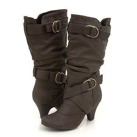 41hG ZvDs8L. SL500  Wild Diva Reva20 Mid Calf Boots Black