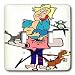 Sandy Mertens Humor Designs - Women Know How to Multitask - Light Switch Covers - double toggle switch