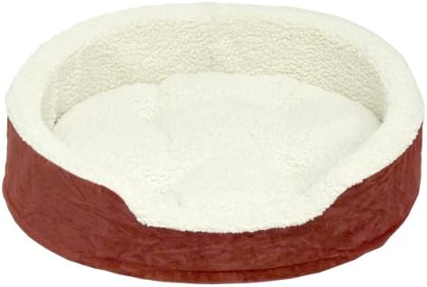 Happy Hounds Oliver Foam Dog Bed, Small 18 by 22-1/2-Inch, Red