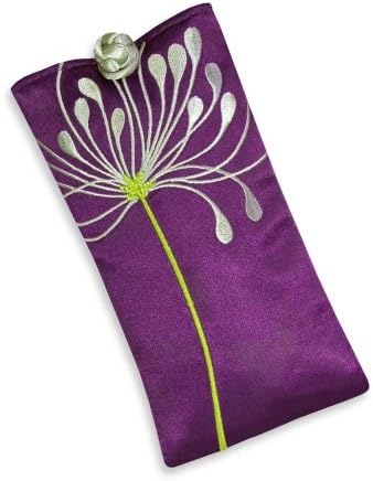 Embroidered Hyacinth Eyeglass Pouch (Simple)