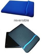 GAGS Toshiba NB100-12A / NB100 12A Netbook Reversible Neoprene Sleeve / Case / Pouch in BLUE and BLACK 8.9" 9"