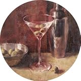 Martini and Shaker Sandstone Coaster Set