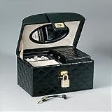 Ragar Black Diamond Domed Travel Jewelry Box