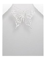 Butterfly Pendant Necklace In 92.5 Sterling Silver