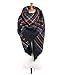 Lady's Large Blanket Tartan Scarf Shawl Stole Plaid Checked Pashmina Camel Blue Red Coffe
