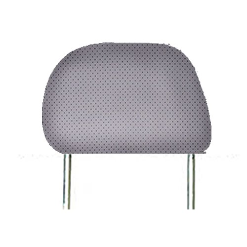 Pu Synthetic Leather Car Truck Seat Headrest Cover 1pc Gray