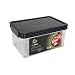 Click Clack Kitchen Essentials 2 Quart Airtight Container,Charcoal Lid